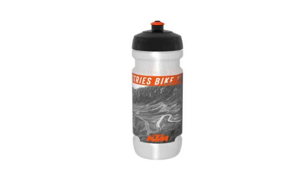 BIDON UPHILL TRANSP/LARANJA 600ml KTM — vista geral