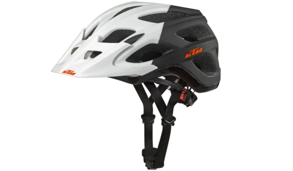 CAPACETE FACTORY CHARACTER PRETO/BRANCO KTM — vista geral