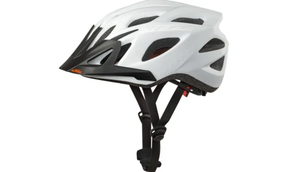 CAPACETE FACTORY LINE PRETO/BRANCO KTM — vista geral
