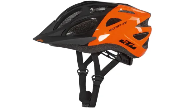 CAPACETE FACTORY LINE YOUTH PRETO/LAR KTM — vista geral