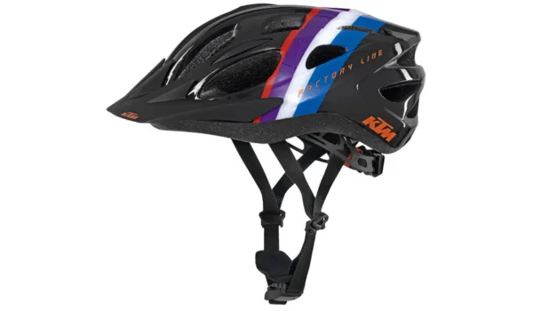 CAPACETE FACTORY YOUTH PRETO KTM — vista geral
