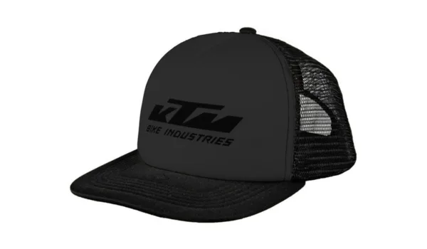 CHAPÉU CHAPEU TEAM RACING PRETO/PRETO KTM — vista geral
