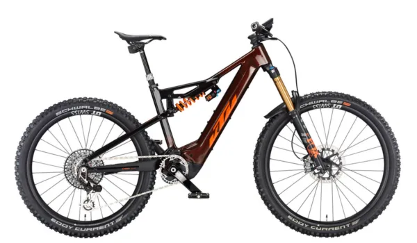 KTM Macina Prowler Exonic 2024 — vista de perfil, E-MTB enduro Bosch CX Race
