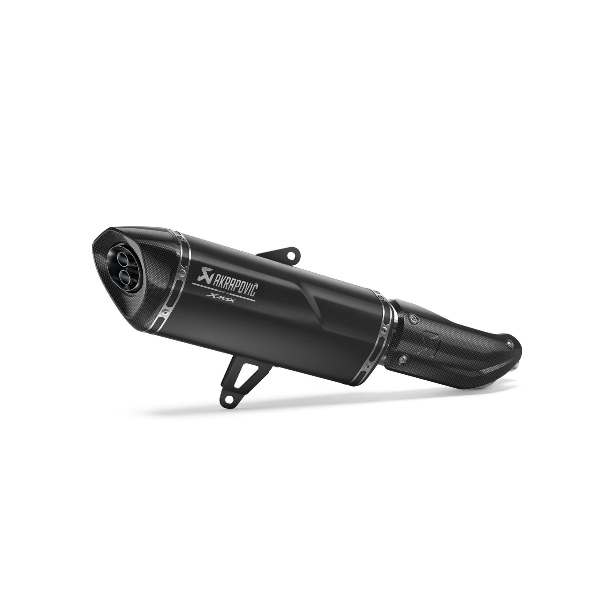 SILENCIADOR SLIP-ON AKRAPOVIČ PRETO PARA XMAX 300 YAMAHA — vista geral