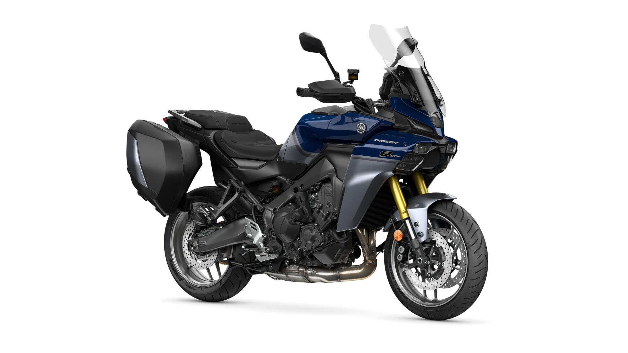 MOTO TRACER 9 GT PLUS Y AMT YAMAHA — estudio frontal