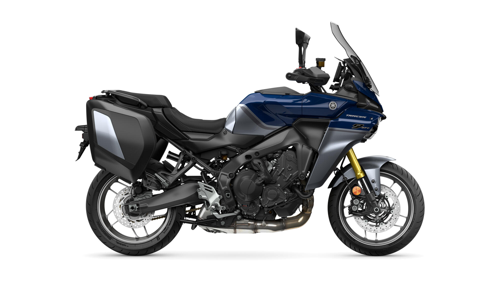 MOTO TRACER 9 GT PLUS Y AMT YAMAHA — estudio lateral