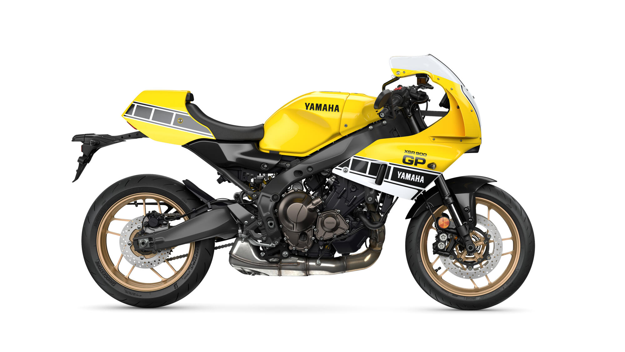 MOTO XSR900 GP YAMAHA — estudio lateral