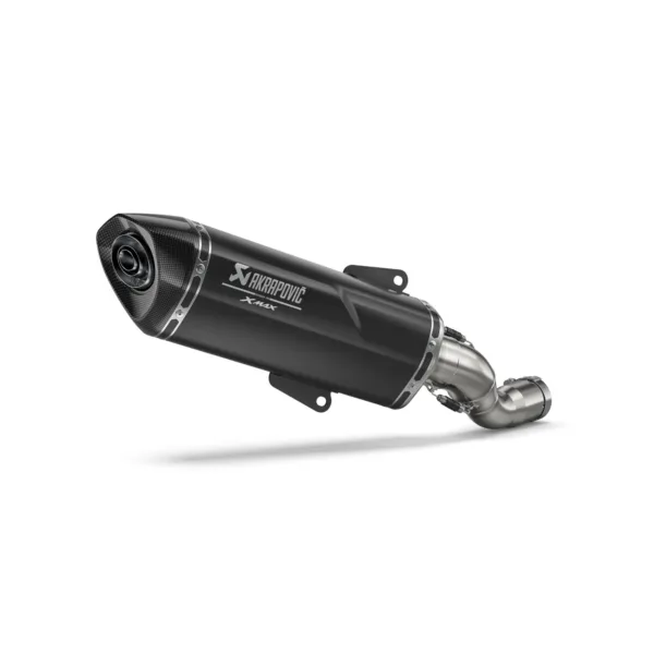 SILENCIADOR SLIP-ON AKRAPOVIČ PRETO PARA XMAX 125 YAMAHA — vista geral