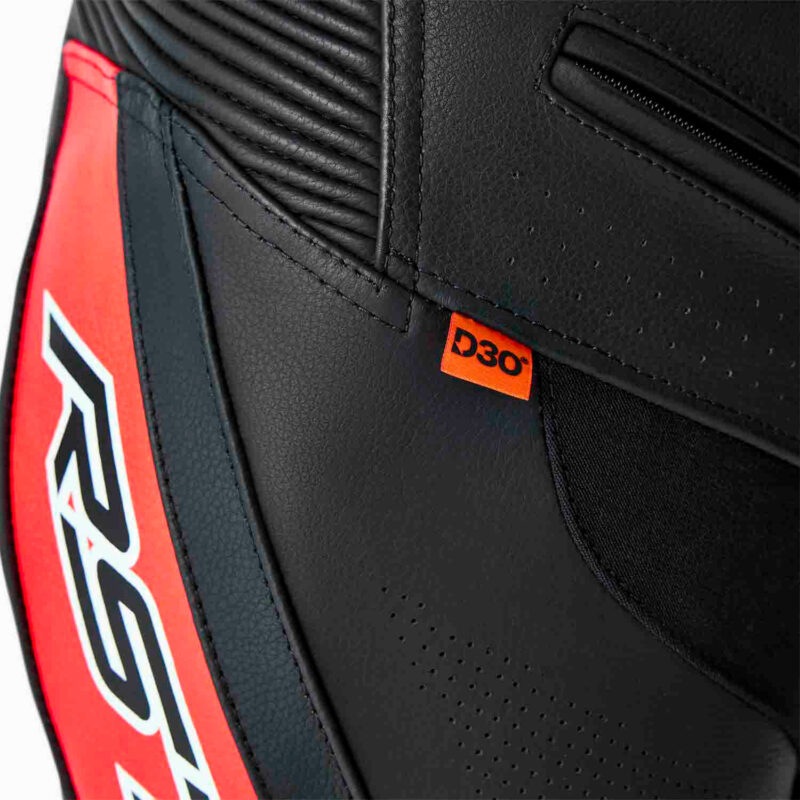 Fato de Couro Tractech Evo D3O Preto/Rosa Senhora RST