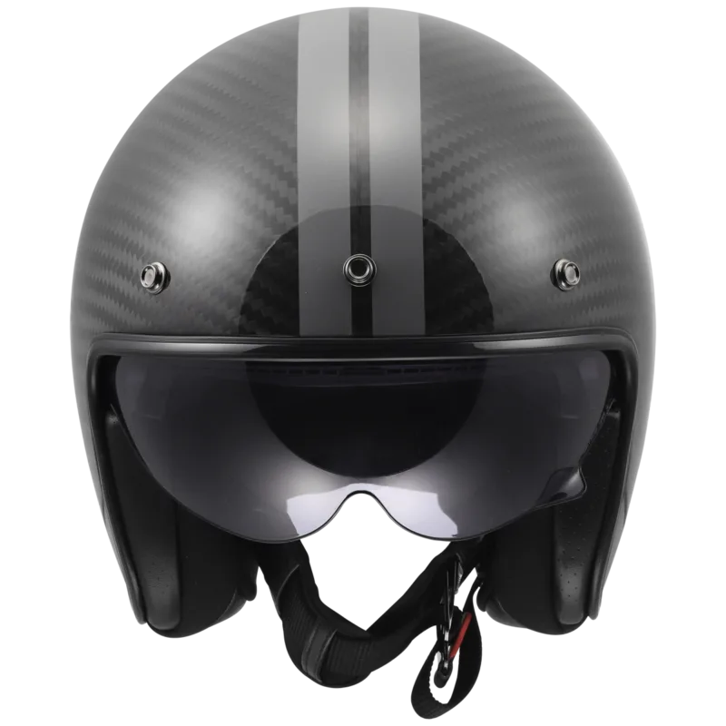 Capacete LS2 BOB II CARBON Star Cinza Brilhante