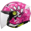 Capacete LS2 FUNNY II Paws Rosa Brilhante
