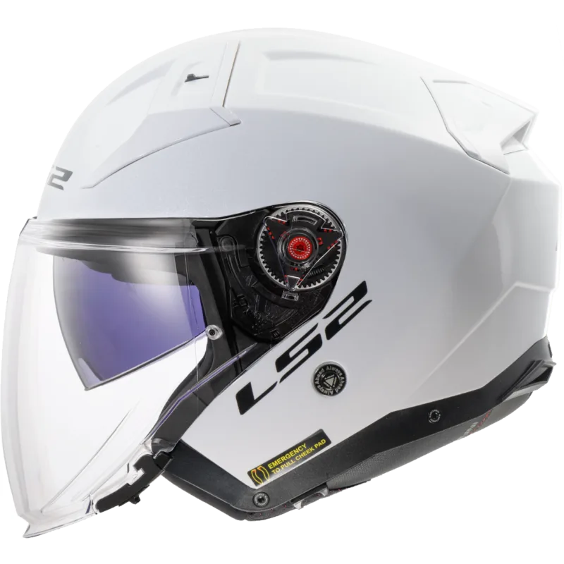 Capacete LS2 INFINITY II Branco Brilhante