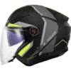 Capacete LS2 INFINITY II Focus Preto Amarelo Hi-Vis Mate