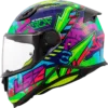 Capacete LS2 KID Svent Azul Verde Brilhante
