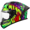 Capacete LS2 RAPID III Lycant Roxo Verde Brilhante