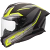 Capacete LS2 RAPID III Hyper Preto Amarelo Hi-Vis Mate