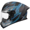 Capacete LS2 RAPID III Xtrem Preto Azul Petróleo Mate