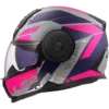 Capacete LS2 SCOPE II Oxyd Cinza Azul Roxo Mate