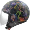 Capacete LS2 SPHERE LUX II Bloom Azul Rosa Brilhante