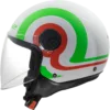 Capacete LS2 SPHERE LUX II Urby Branco Verde Vermelho Mate