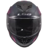 Capacete LS2 STORM III Burst Preto Rosa Mate