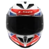 Capacete LS2 STORM III Komai Branco Azul Vermelho Brilhante