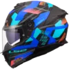 Capacete LS2 STREAM II Mika Preto Azul Mate