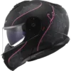 Capacete LS2 STROBE II Lux Preto Rosa Mate