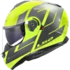 Capacete LS2 STROBE II Code Amarelo Hi-Vis Cinza Brilhante