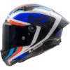 Capacete LS2 THUNDER GP AERO Raute Azul Vermelho Brilhante