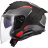 Capacete LS2 VERSO II Air Preto Vermelho Brilhante